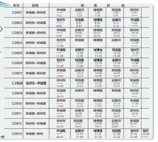 郑州至开封轻轨最新时刻表详解