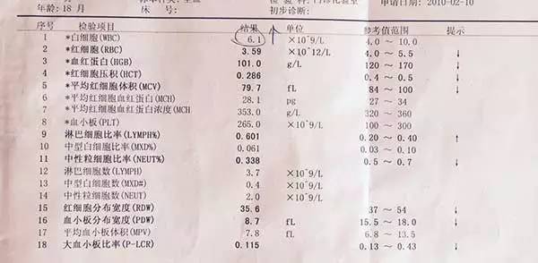 儿童血常规最新参考范围标准概览