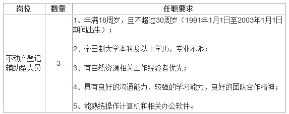 回民区自然资源和规划局招聘公告解析